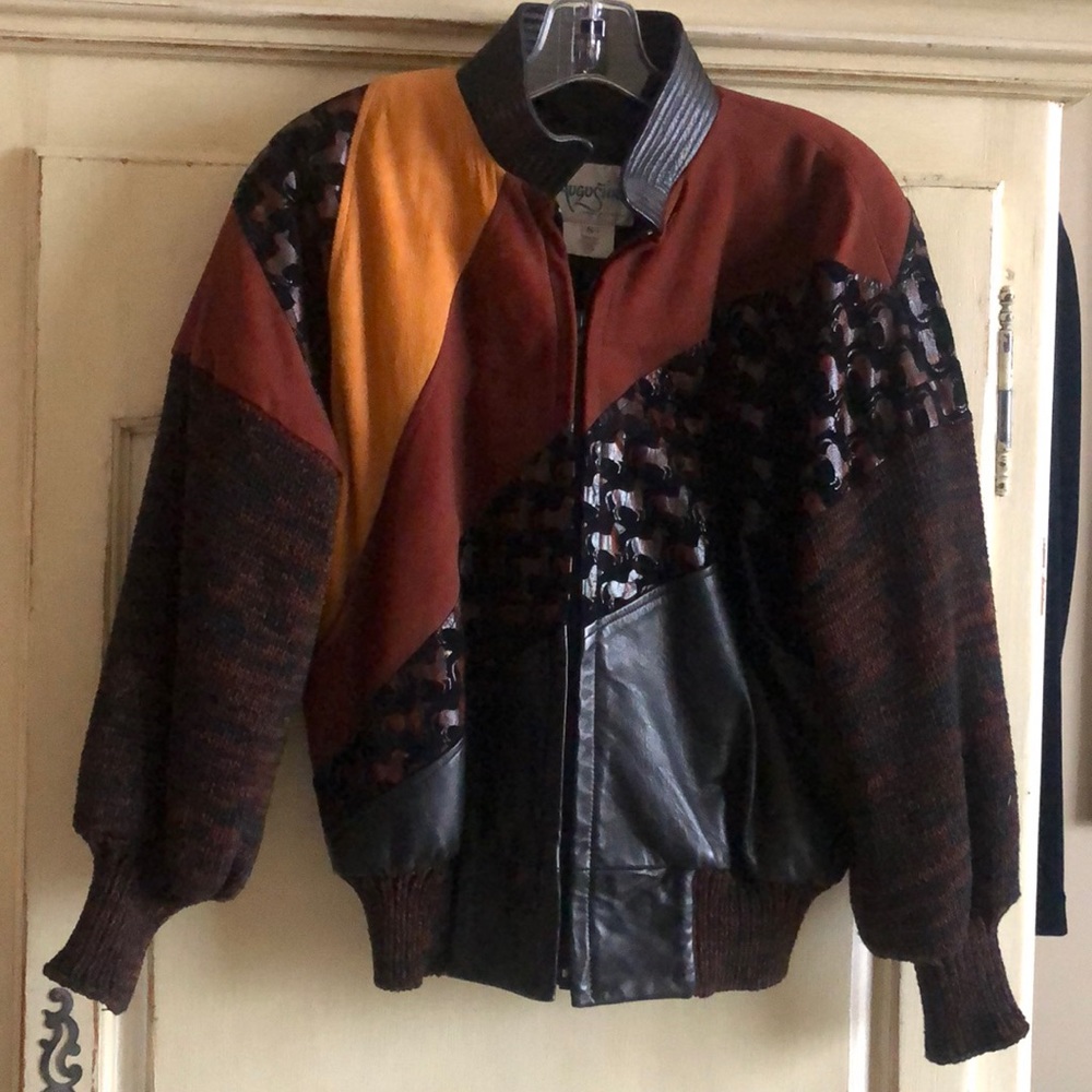 CUSTOM Leather Jacket,Suede Vintage CARMEL by the Sea AUGUSTINA Wearable Art